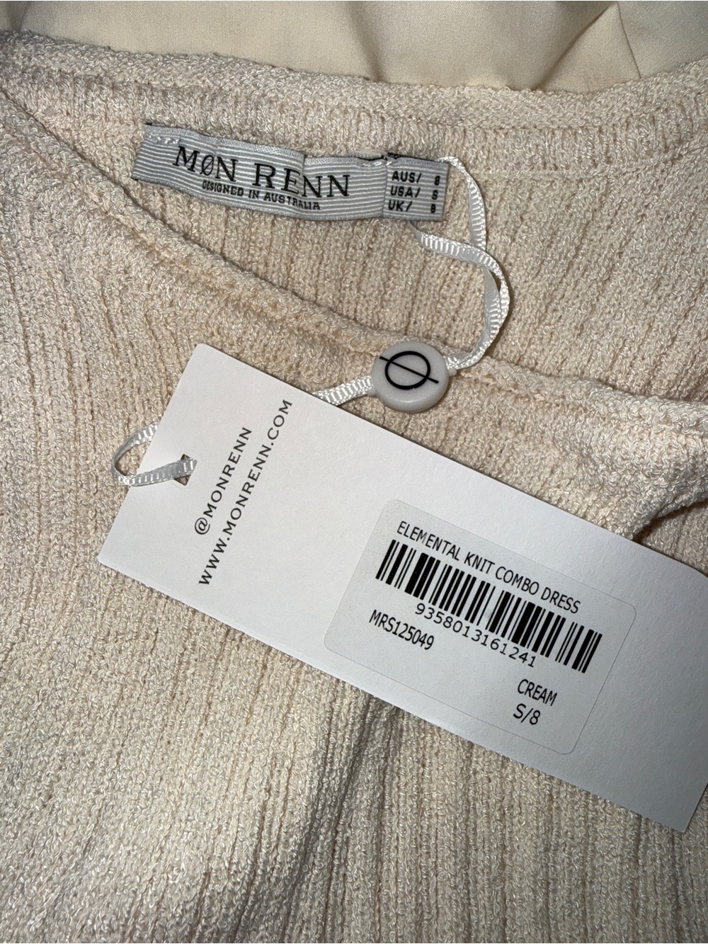 215.  Mon Renn Elemental Knit Combo Dress - Picture 14 of 15